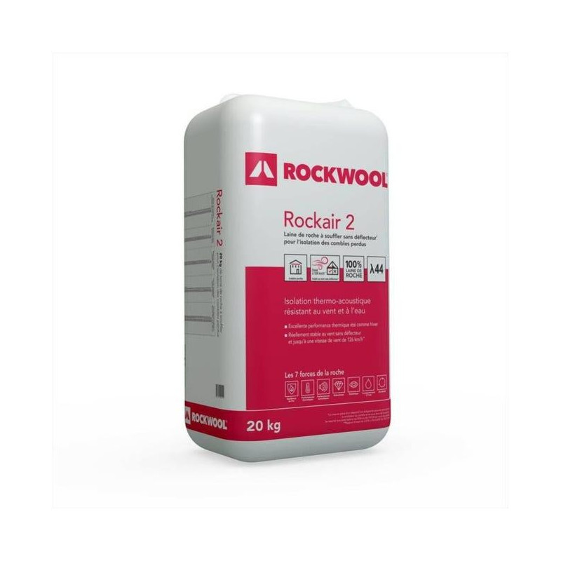 Isolation combles perdus Laine de roche Roockwool Surface 40 m2