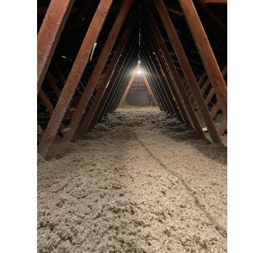 Isolation combles perdus Laine de roche Roockwool Surface 90 m2