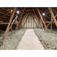 Isolation combles perdus Laine de roche Roockwool Surface 100 m2