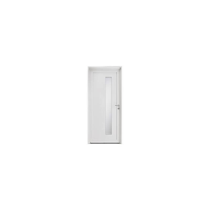 Porte d'entrée PVC 1 vantail, Modèle : SILENE H2200xL900