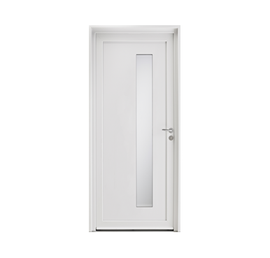Porte d'entrée PVC 1 vantail, Modèle : SILENE H2200xL900