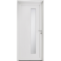 Porte d'entrée PVC 1 vantail, Modèle : SILENE H2200xL900
