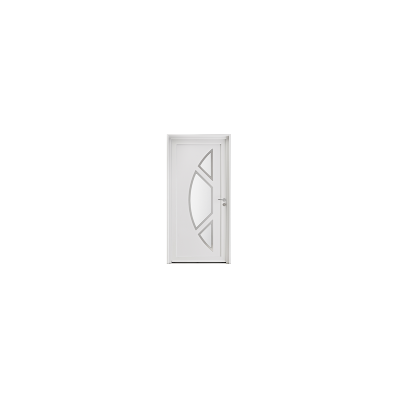 Porte d'entrée PVC 1 vantail, Modèle : LILAS A H2200xL900