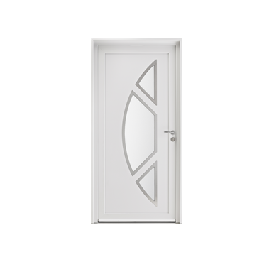 Porte d'entrée PVC 1 vantail, Modèle : LILAS A H2200xL900