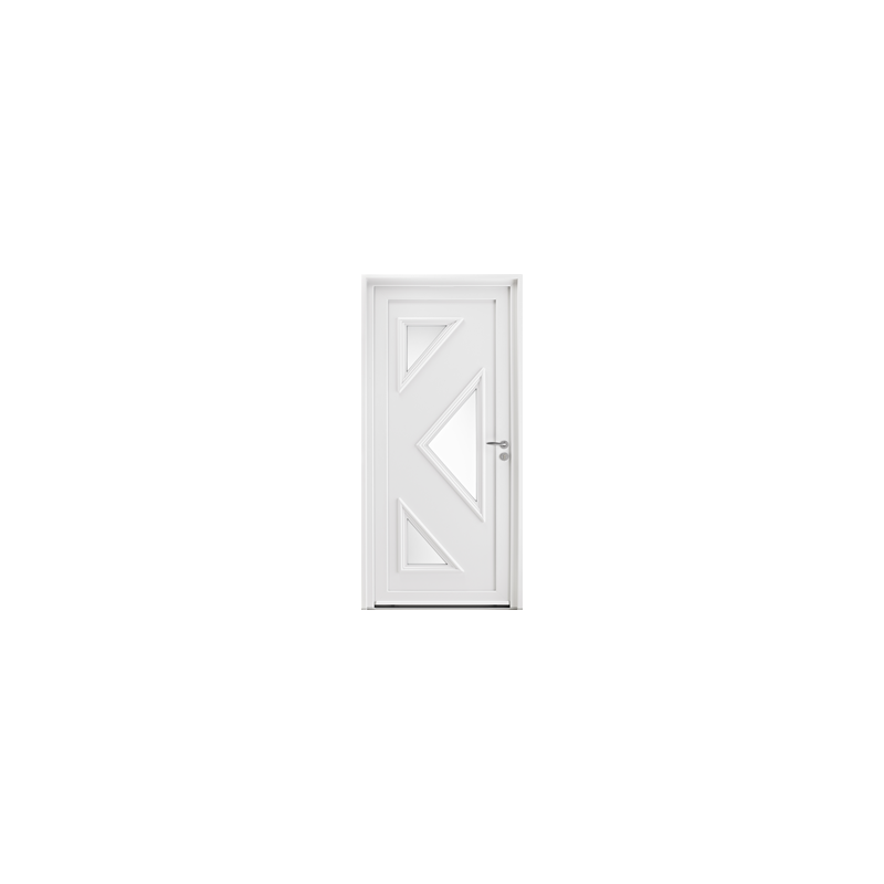 Porte d'entrée PVC 1 vantail, Modèle : ARUM H2200xL900