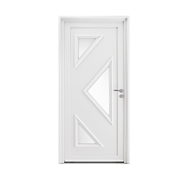 Porte d'entrée PVC 1 vantail, Modèle : ARUM H2200xL900