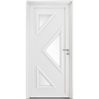 Porte d'entrée PVC 1 vantail, Modèle : ARUM H2200xL900